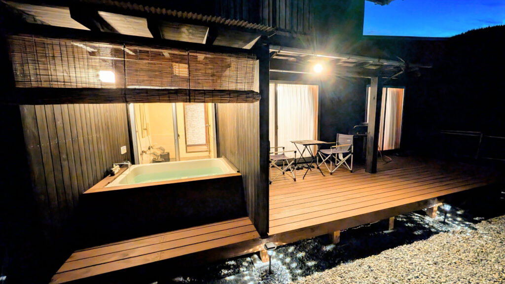 Gero Springs Lodge Private Open Air Bath Deck