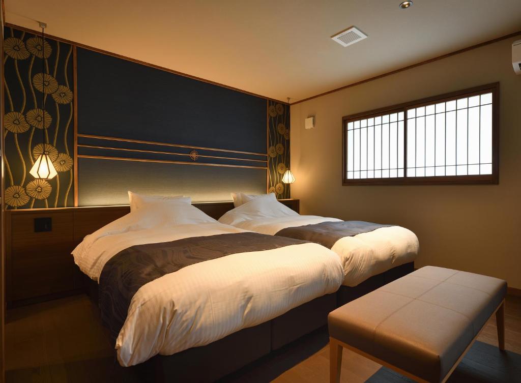 Hakkai Mokuhanakan Twin Bedroom