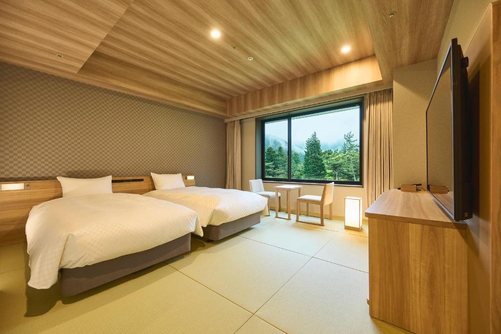 Hakone Kowakien Hotel Tatami Twin Room