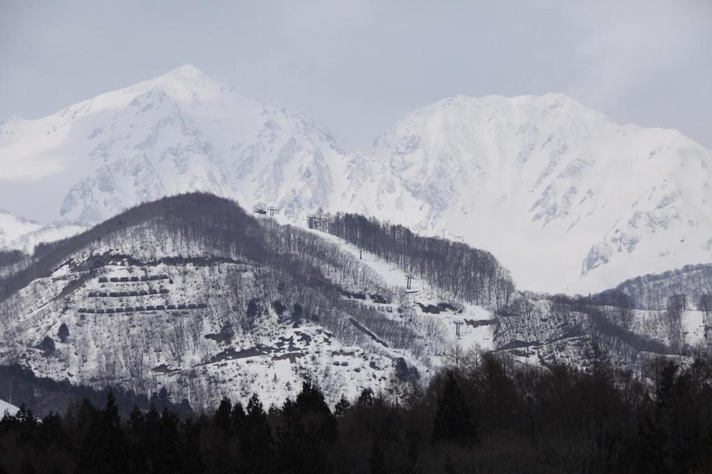 Hakuba Glorious Snowy Mountain View