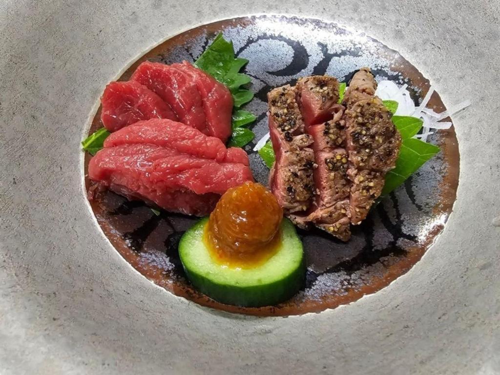 Harumiya Ryokan Sashimi Seared Beef