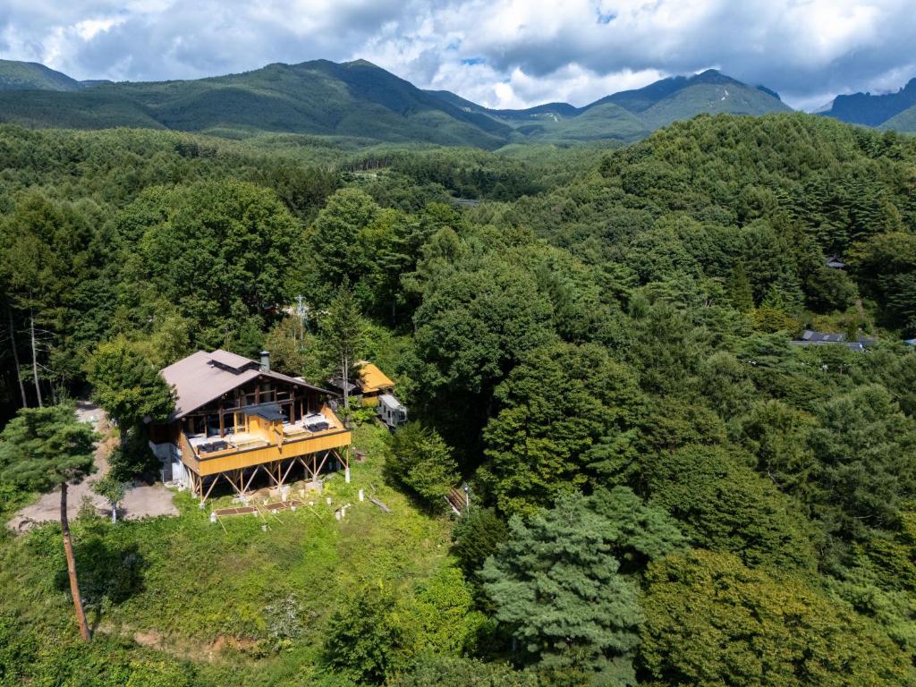 Hishino Onsen Tokiwakan Mountain Forest Aerial