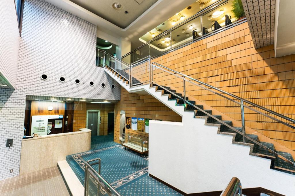 Hotel K Echigo Yuzawa Onsen Ryokan Lobby Staircase