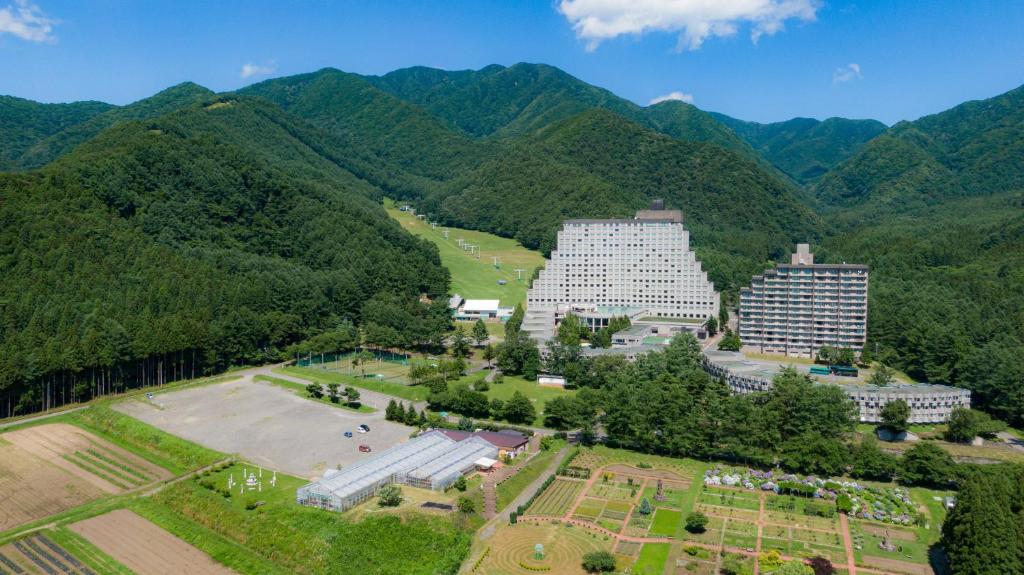 Hotel Listel Inawashiro Wing Tower Aerial View