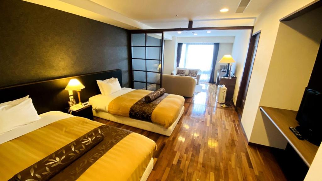 Hotel Mori No Kaze Oushuku Twin Room