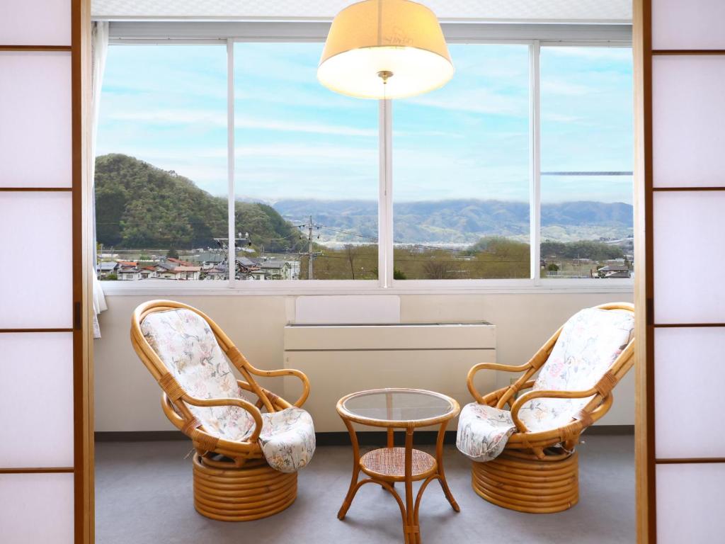 Hotel Yudanaka Window Seating Area