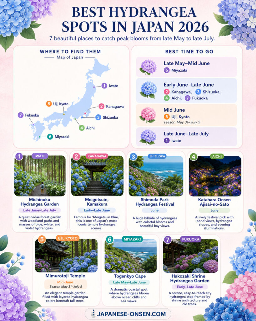 best hydrangea map japan 2026