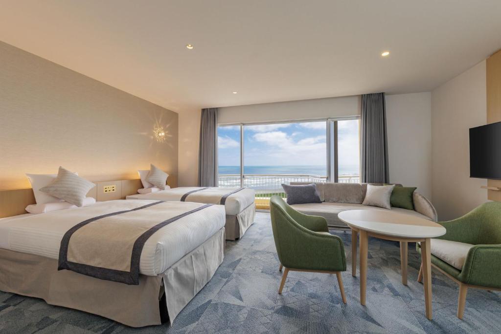 Kamenoi Hotel Kujukuri Ocean View Twin Room