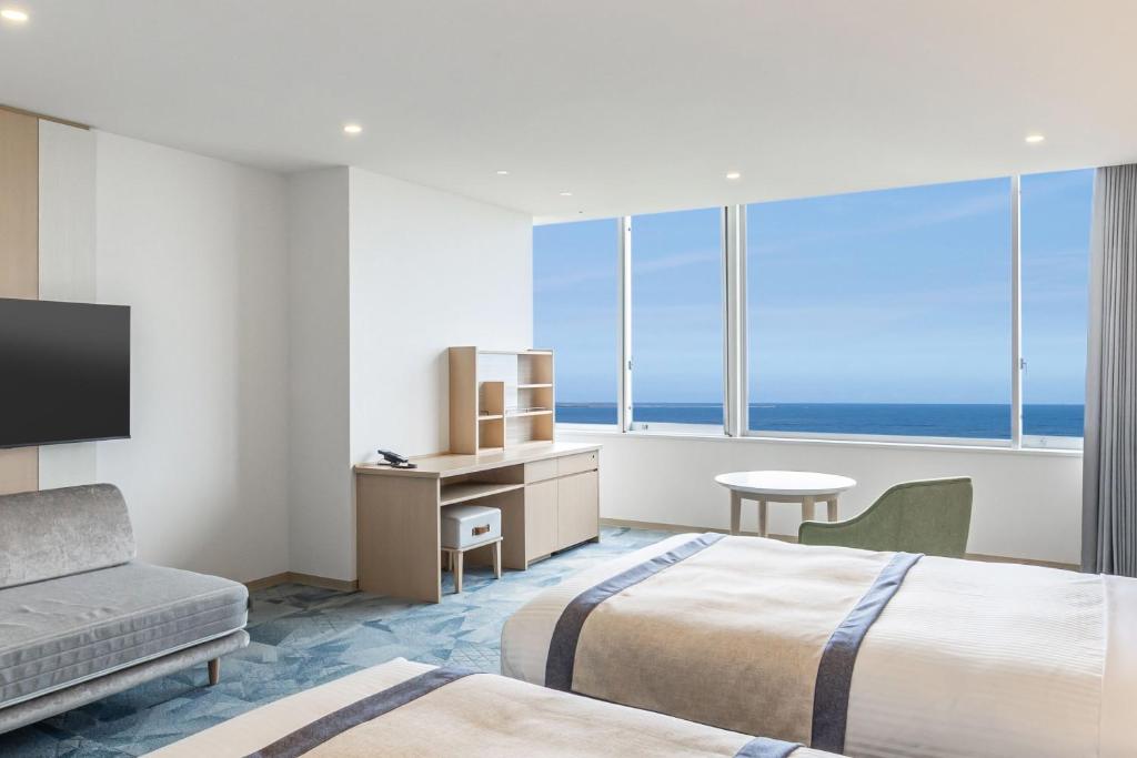Kamenoi Hotel Kujukuri Ocean View Twin Room