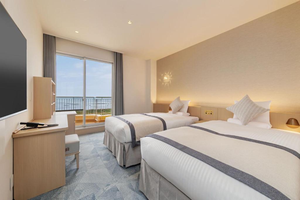Kamenoi Hotel Kujukuri Ocean View Twin Room