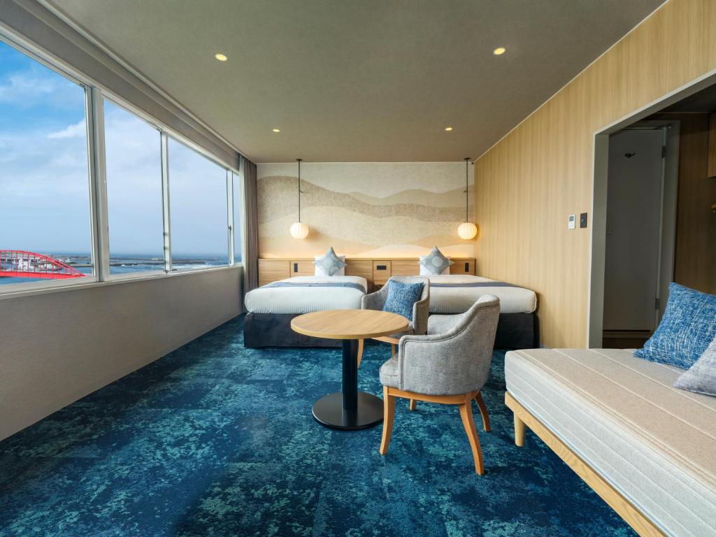 Kamenoi Hotel Oarai Ocean View Twin Room