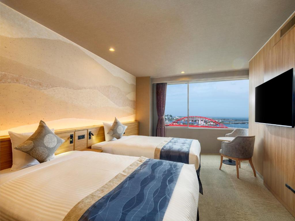 Kamenoi Hotel Oarai Twin Room