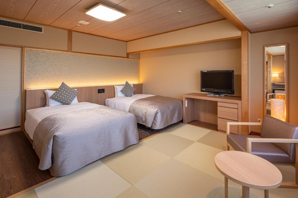 Kamenoi Hotel Toba Tatami Twin Room