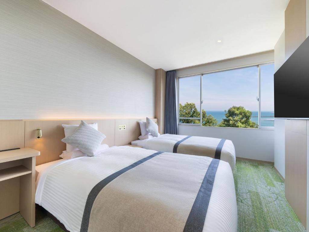 Kamenoi Hotel Yaizu Twin Room Ocean View