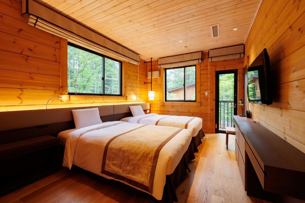 Karuizawa Asama Prince Hotel Wooden Twin Room