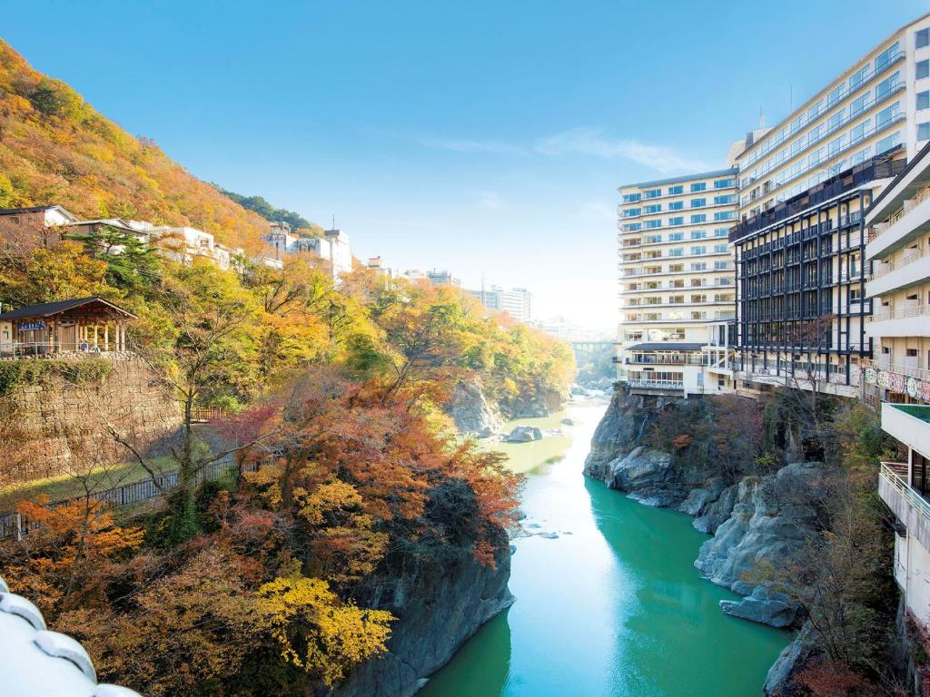 Kinugawa Plaza Hotel River Gorge View
