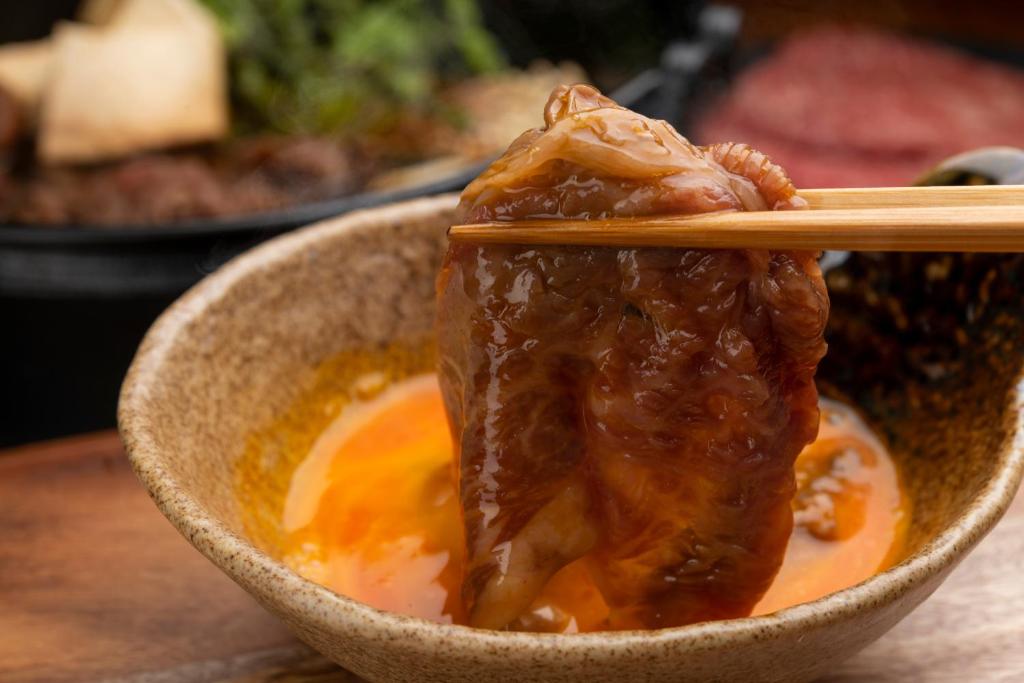Komakusa Hotel Beef Dipping Egg