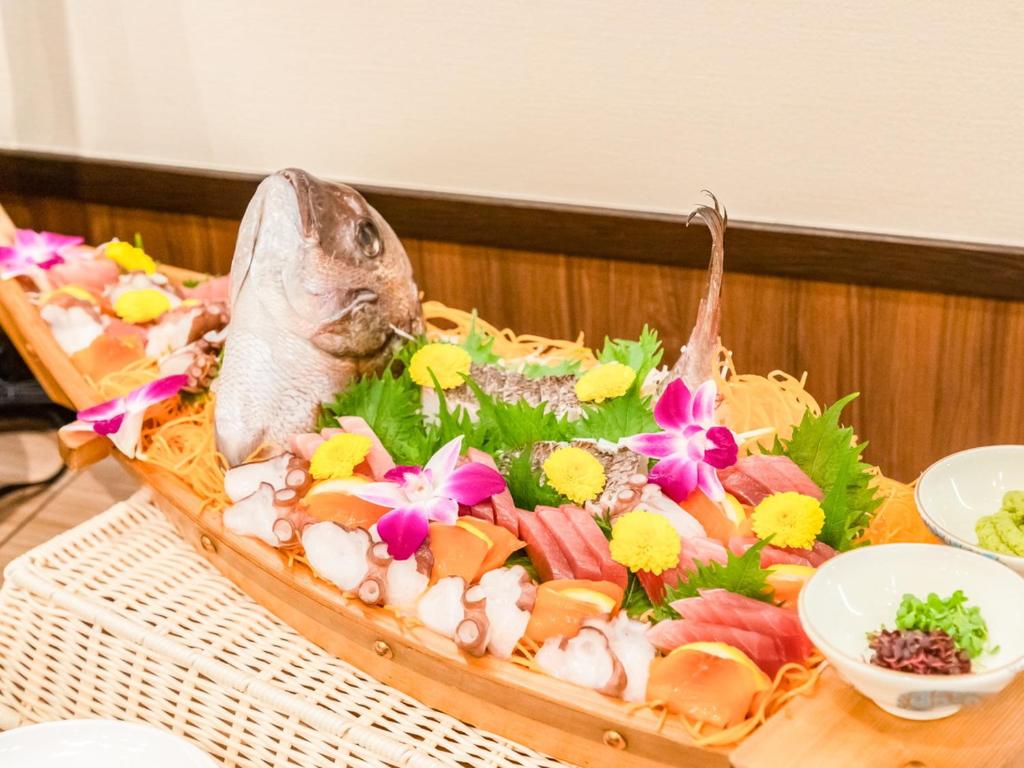 Livemax Resort Kusatsu Onsen Sashimi Boat Platter