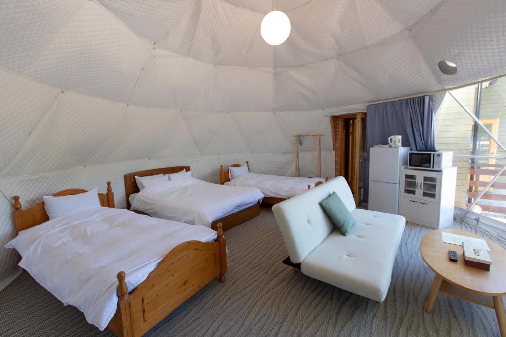 Mori No Kaze Apartment Glamping Dome Bedroom