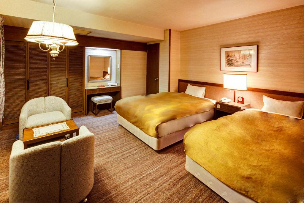Nasu Onsen Sanraku Twin Bedroom