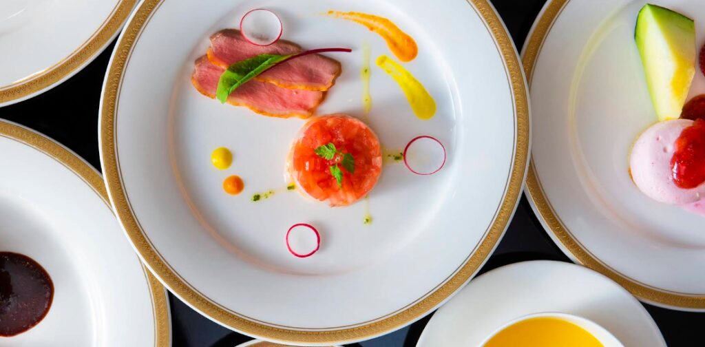 Neo Oriental Resort Yatsugatake Hana Hotel Plated Course Meal