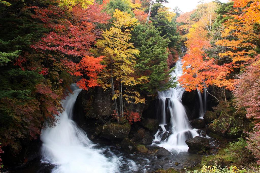 Okunikko Konishi Hotel Waterfall Autumn Foliage