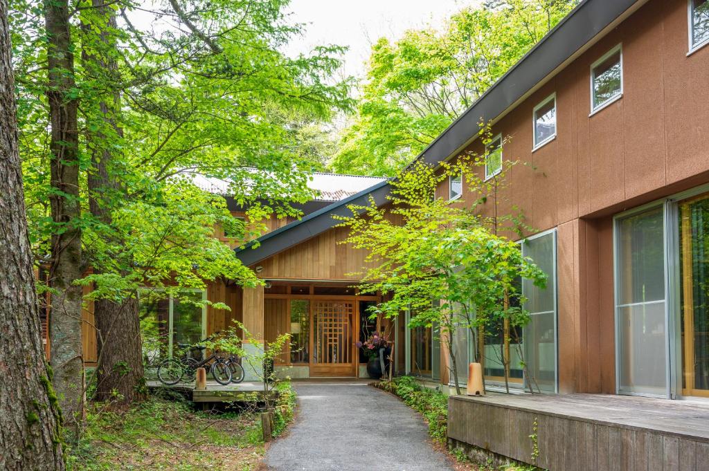 Okunikko Yu No Mori Ryokan Entrance
