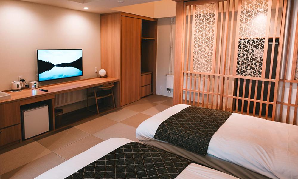 Okunikko Yu No Mori Tatami Twin Room