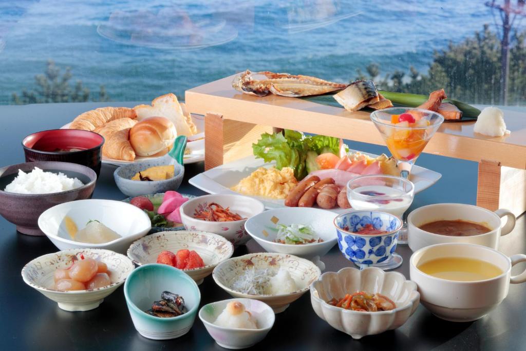Onahama Ocean Hotel Golf Club Breakfast Spread