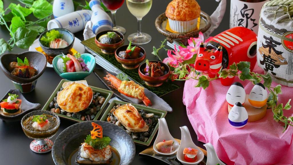 Ooedo Onsen Monogatari Aizu Kaiseki Meal