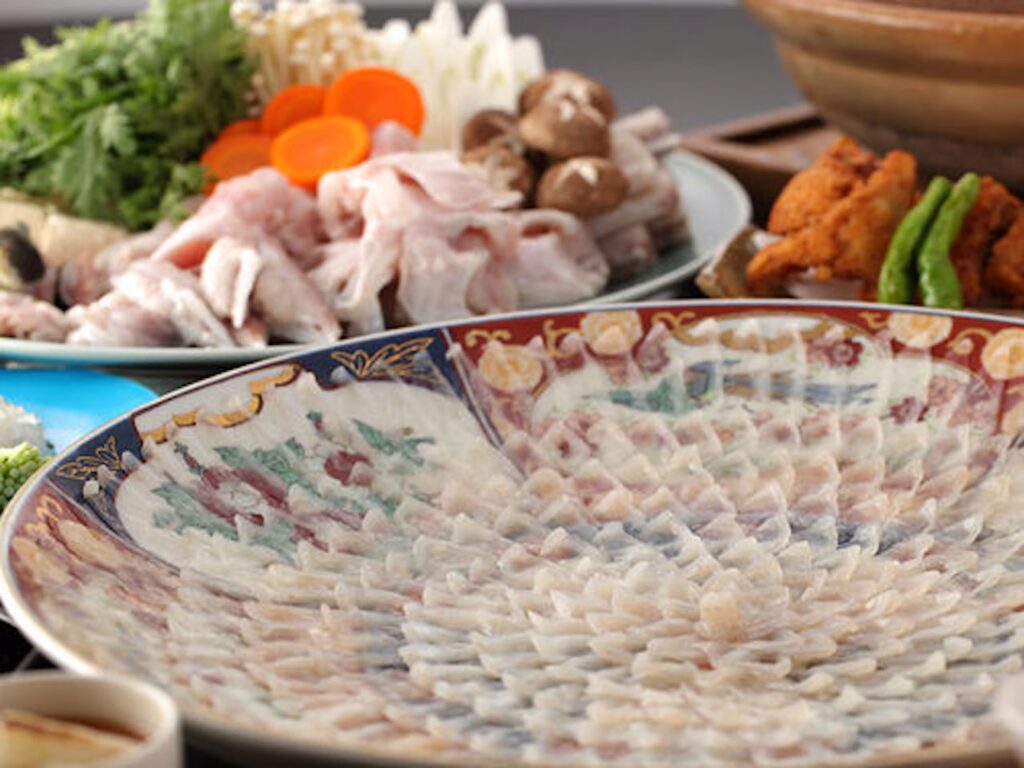 Otani Sanso Fugu Sashimi Platter