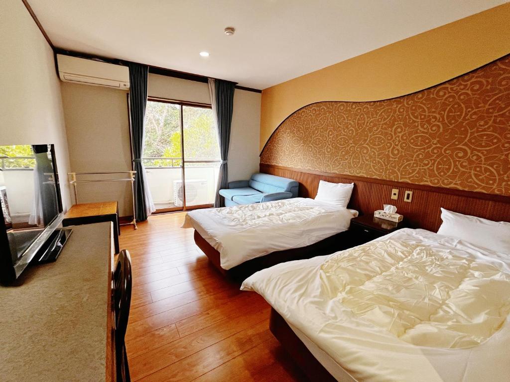Rental Villa Onshi Jogasaki Twin Bedroom