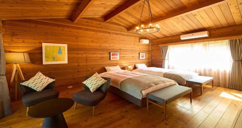 Resol No Mori Wooden Twin Room