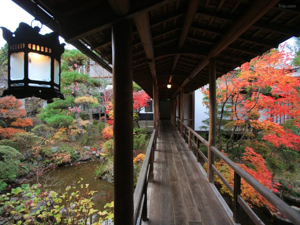Ryokan Hanaya Garden Corridor