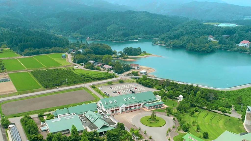 Sakuragaike Qua Garden Lakeside Aerial View