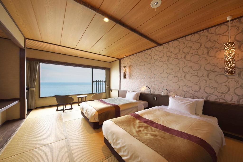 Sekkaitei Bettei Umiusagi Ocean View Twin Room