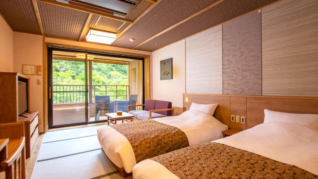 Shionoyu Onsen Rengetsu Twin Room