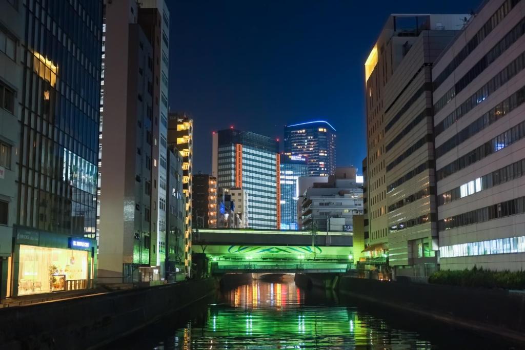 Super Hotel Premier Akihabara Night Canal City View