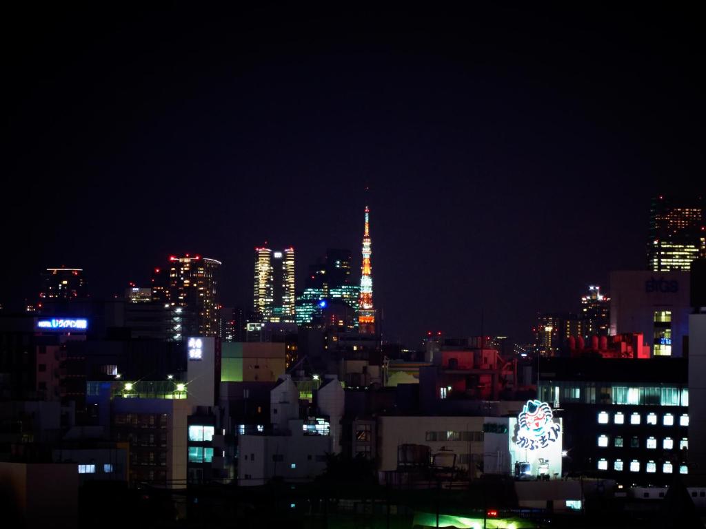 Super Hotel Shinjuku Kabukicho Tokyo Night Skyline