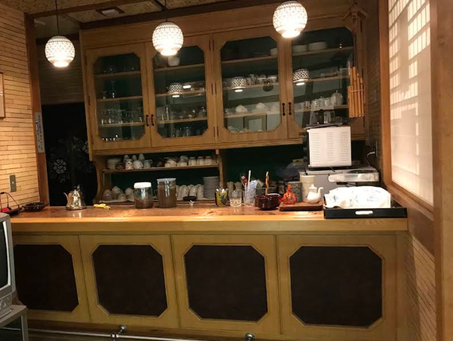 Tanakaya Ryokan Tea Service Counter