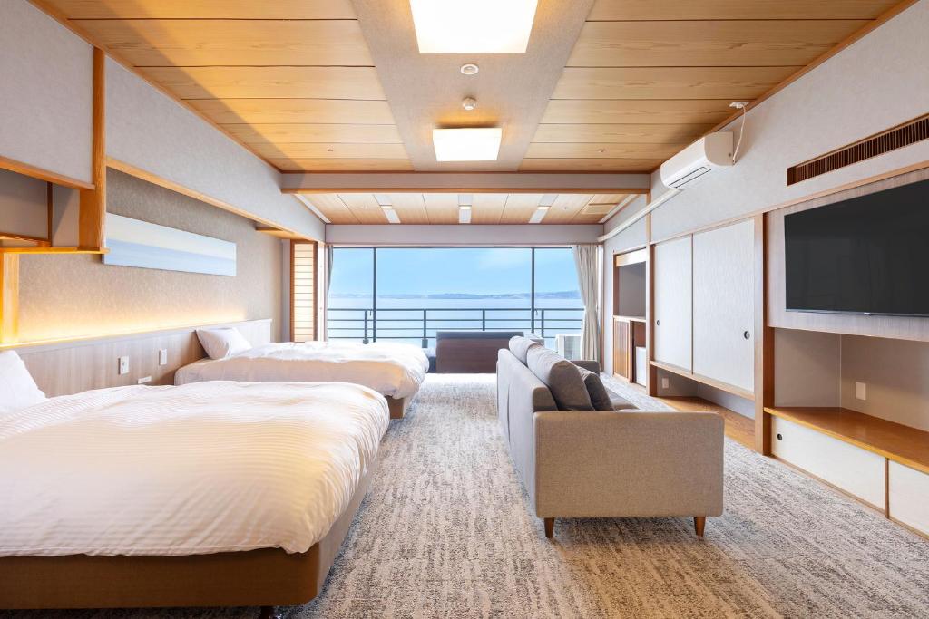 Taoya Wakura Ocean View Twin Room