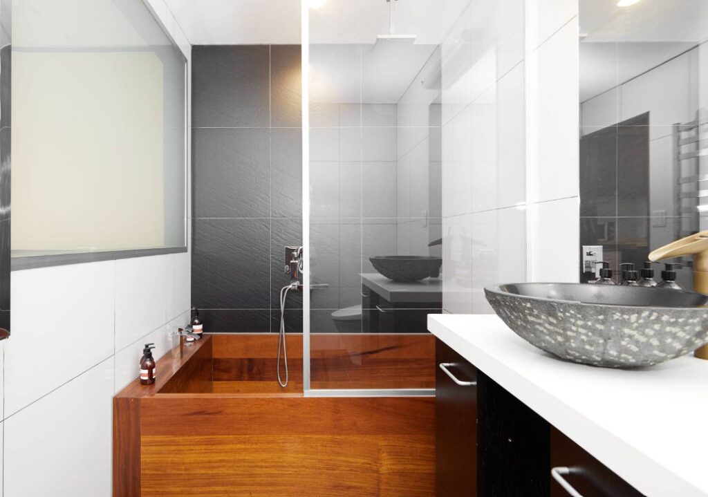 The Address Akakura Wooden Bathroom
