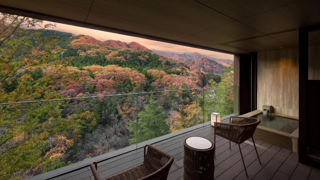 Tokyu Harvest Club Viala Kinugawa Keisui Open Air Bath Balcony View