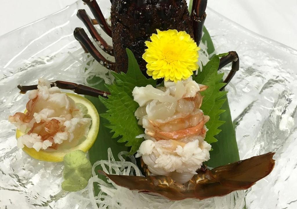 Uomisaki Hotel Lobster Sashimi