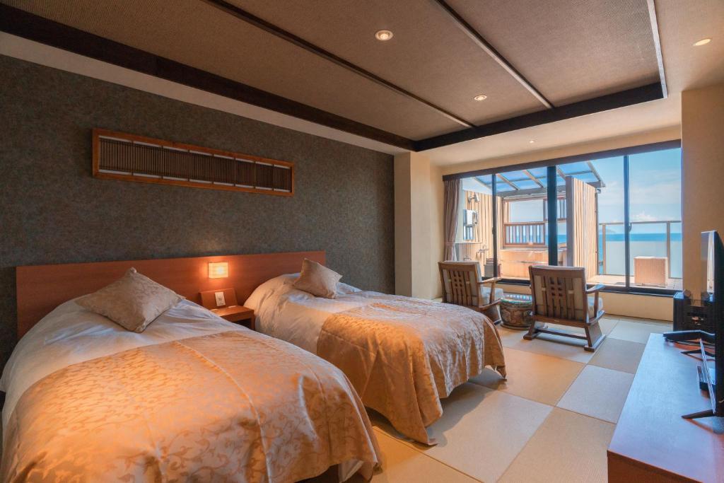 Ushiogumo Twin Room Ocean View
