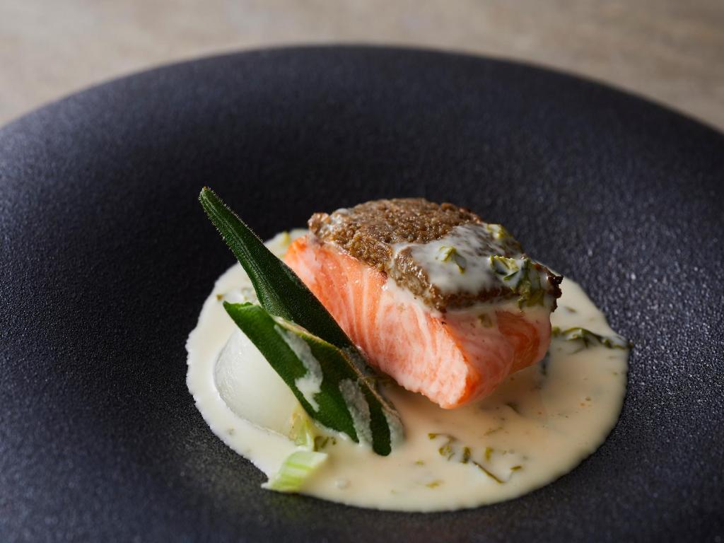 Wans Resort Yamanakako Salmon Dish