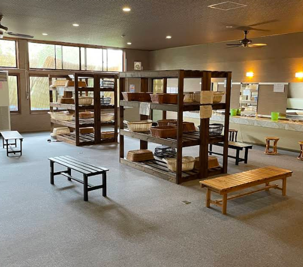 Yama No Takohei Ryokan Bath Basket Area