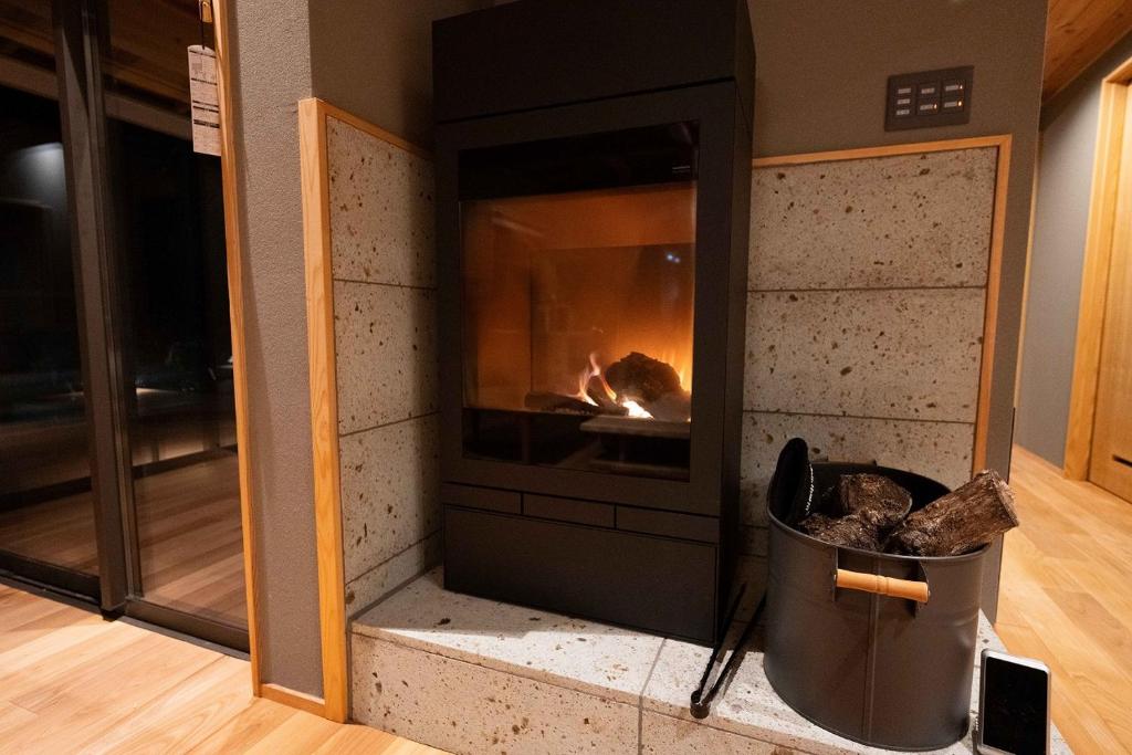 Yokokawa Onsen Yudono Totonoyu Fireplace