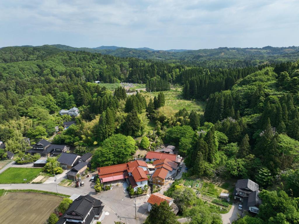 Yunosato Ikemori Bekkan Amaza Aerial View