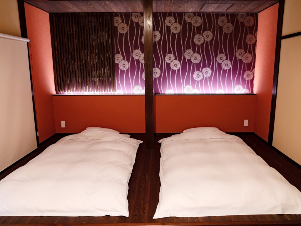 Yuzuki Old Folk House Futon Bedroom